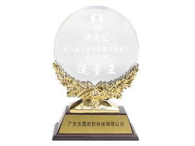 流量王獎杯-東晟唇形密封圈